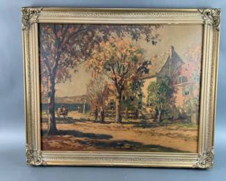 Lot 45 - Framed Vtg Boat/Ship Signed Painting