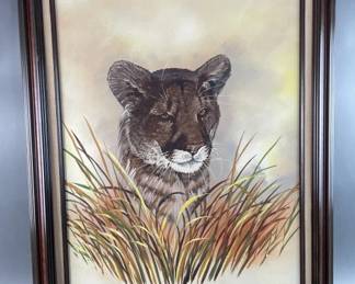 Lot 128 - Vtg Seaside Framed Painting