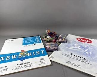 Lot 141 - Gone for the Summer Print, Barn Painting, & More