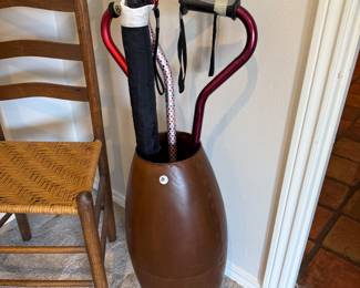 Umbrella Holder, Umbrella, Canes, Wood Chair