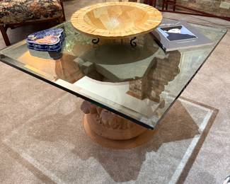 Glass Coffee Table, Decor