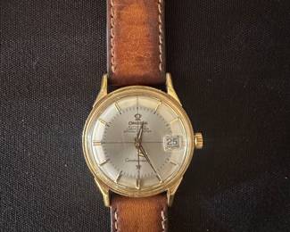 1969 14K Omega Constellation PiePan Crosshair Dial Not Running Needs Service.