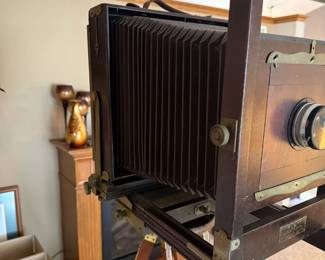 Vintage Eastman Kodak No. 2-D 8x10 View Field Camera Graflex 4x5 Back w/ Tripod Original Case