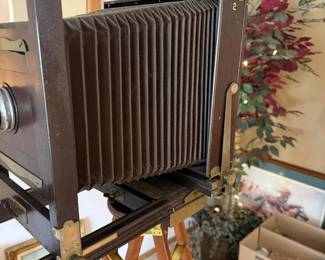 Vintage Eastman Kodak No. 2-D 8x10 View Field Camera Graflex 4x5 Back w/ Tripod Original Case