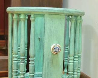 Vintage sea green umbrella holder