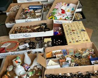 Huge assortment of costume jewelry