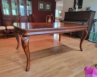 Legacy Classic Furniture "Vintage" collection expandable dining table and chair set for sale