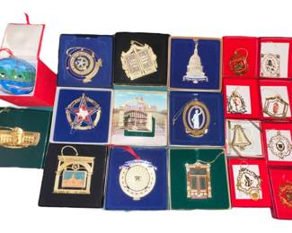 State CapitalCadillac Gold Ornaments