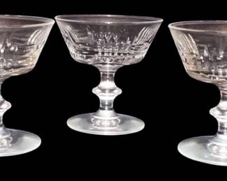 Vintage Crystal Coupe Glasses