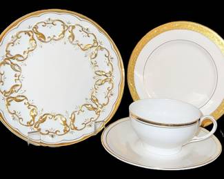 Gold Encrusted China Pieces