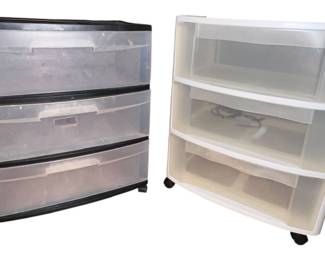 2 Sterilite Rolling Drawer Systems
