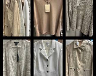 Beige Ivory Womens Jackets and Tops Sizes SL