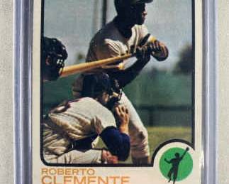  002 1973 Topps Baseball Card. Roberto Clemente 50.
