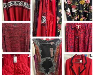 Red Womens Clothing  Tops, Jackets,  More Sizes 22XL