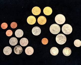 Barber Quarters, Silver Dollars, Buffalo Nickel, And More American Coins