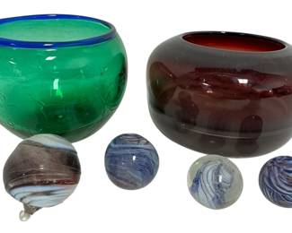 Hand Blown Glass Bowls More 