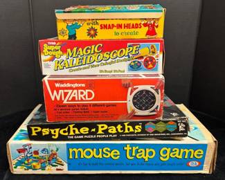 Vintage Games Mouse Trap, Kaleidescope  More