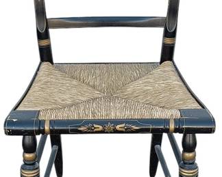 Hitchcock Chair With Rush Seating