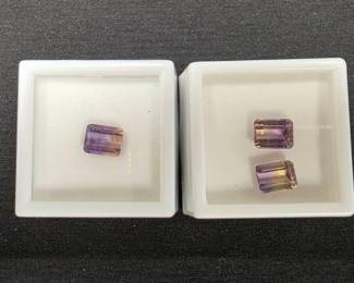 Two Ametrine Gemstones