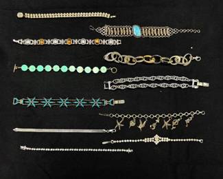 Silver Toned Bracelets 