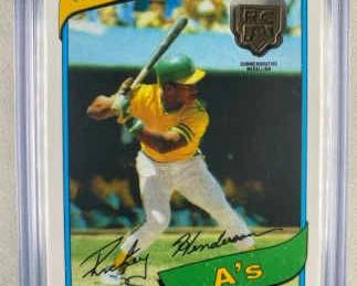 2020 Topps Baseball Card. Rookie Card. Retrospect Logo Medallions Rickey Henderson RCRRH.