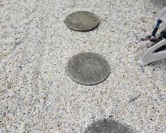 Stepping rounds; gravel sold by the 5-gallon bucket