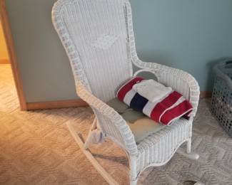 Wicker rocker