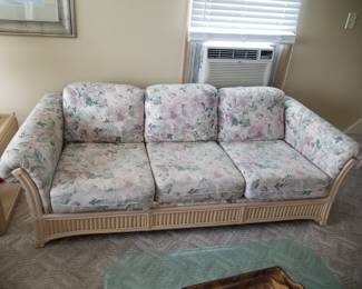 Rattan sofa - two available