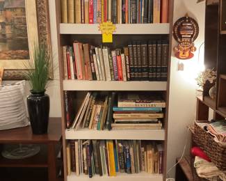 Books and bookshelves
