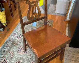 Antique wooden folding chair $37.50 + tax