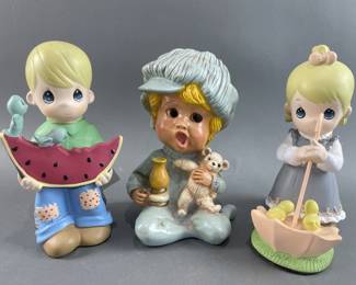 Lot 352 - Large Precious Moments Figurines & More