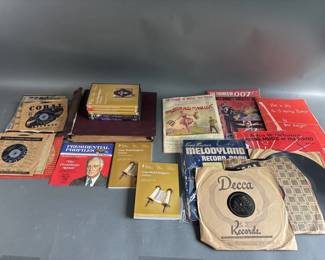 Lot 394 - Vtg Records, World Religions, Music Books, & More