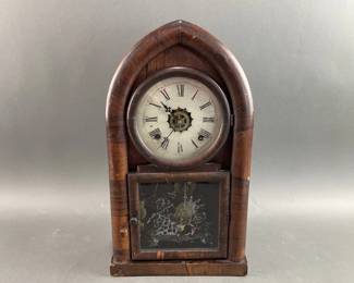 Lot 427 - Antique T&S Waterbury Mantle Clock