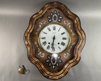 Lot 411 - Antique French Time & Strike Picture Frame Clock