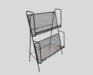 MCM wire mesh magazine stand