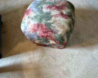 Floral design ottoman