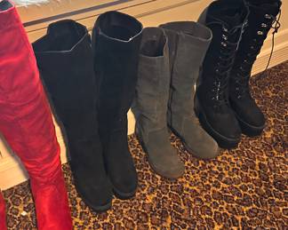 Get the picture hundreds of boots and shoes