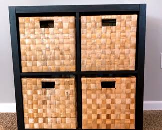 Four Basket Shelving Unit
