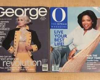 John Kennedys George Inaugural And Oprah Premier Issue