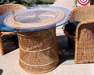 Wicker Dinette Set