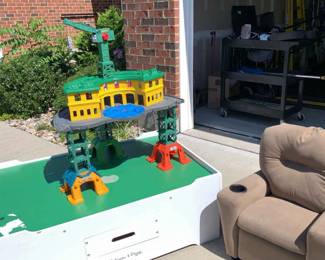 Melissa Doug Play Table, Childs Recliner, Thomas Cranky Setup