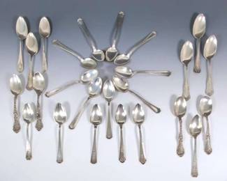 Sterling Silver Spoon Collection, Vintage To Antique