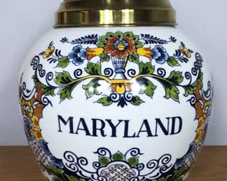 Royal Goedewaagen SMYTH Maryland Tobacco Jar