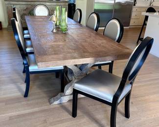 Designer dining set.