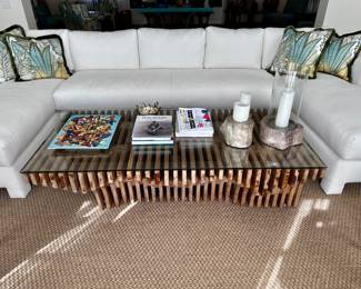 Organic modern cocktail table.