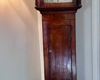 Antique grandfather clock.