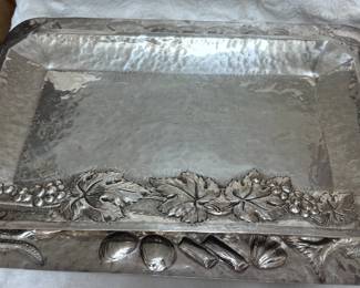 Italian silver serving pieces.