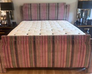 Cal Kink bed in Jee Joffa cut velvet. $425 a yard.