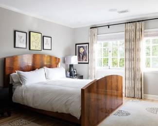 Art deco bed. Provenance: Purchased fro Beverly Sassoon.