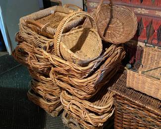 Wicker baskets for Fall